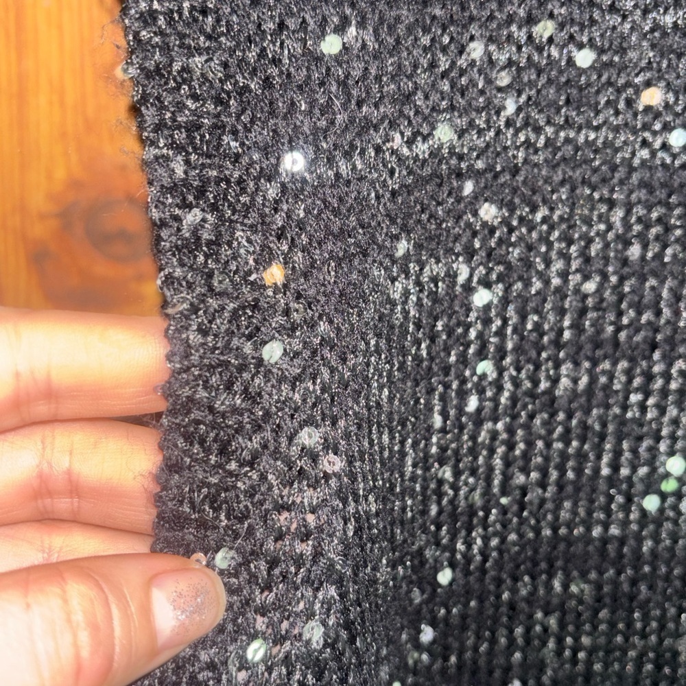 VERO MODA Holiday Sparkly Shimmer Going Out Sleeveless Top Size M/L With Stretch - Picture 11 of 13
